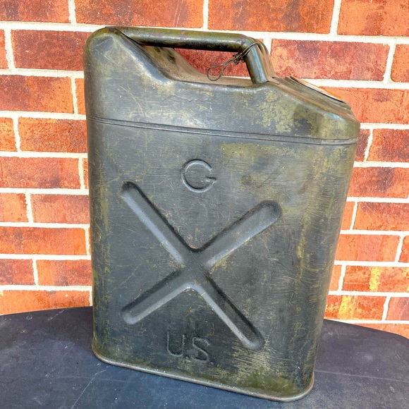 Accents Vintage Military Gas Can Jerry Can Great Condition No Cap Or Funnel Poshmark